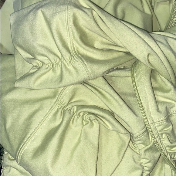 Lucy Full Zip 3/4 Sleeve Ruched Athleisure Jacket - Picture 11 of 12